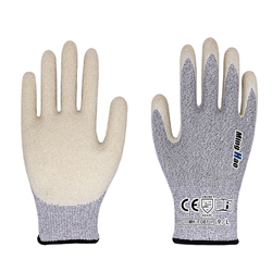 Latex HPPE anti-cut wrinkle gloves